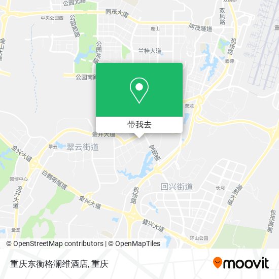 重庆东衡格澜维酒店地图
