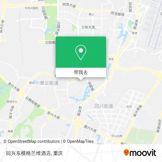 回兴东横格兰维酒店地图