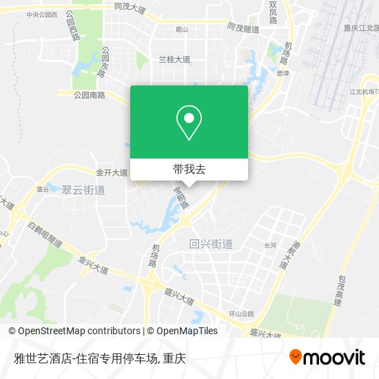 雅世艺酒店-住宿专用停车场地图