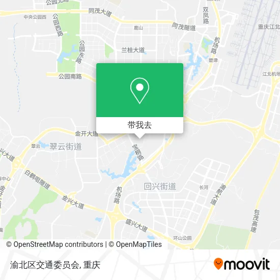 渝北区交通委员会地图