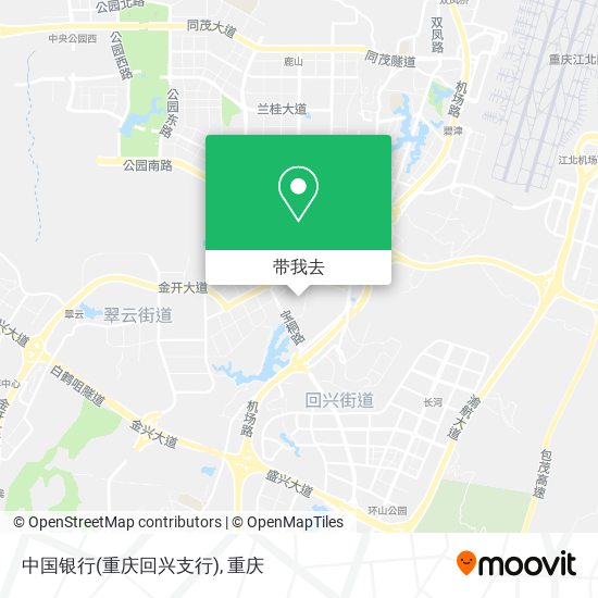 中国银行(重庆回兴支行)地图
