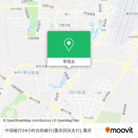 中国银行24小时自助银行(重庆回兴支行)地图
