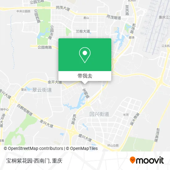 宝桐紫花园-西南门地图