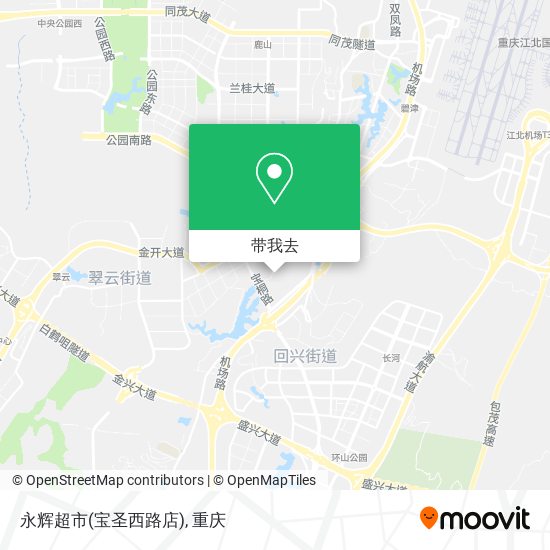 永辉超市(宝圣西路店)地图