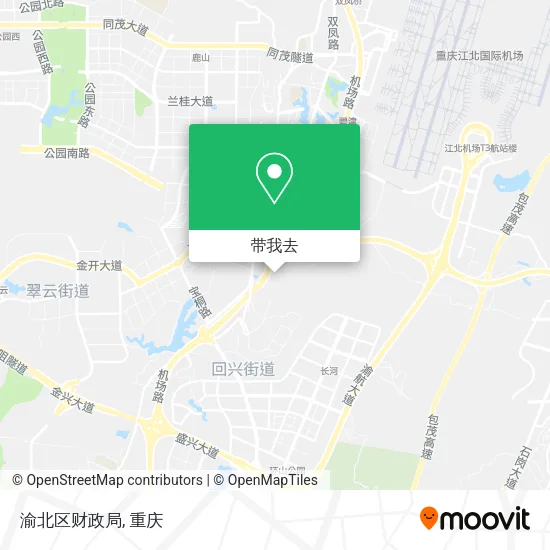 渝北区财政局地图