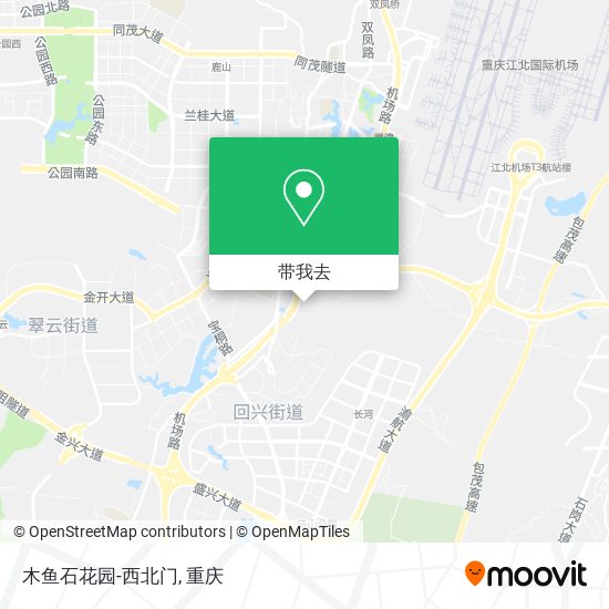 木鱼石花园-西北门地图