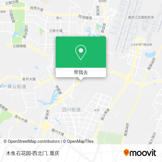 木鱼石花园-西北门地图