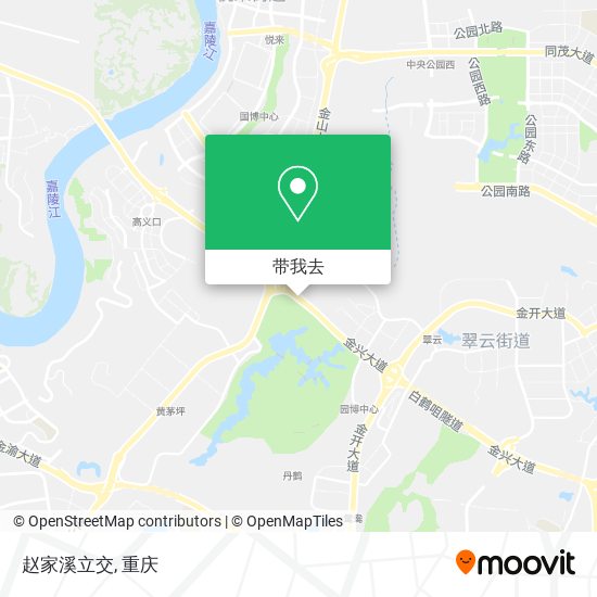 赵家溪立交地图
