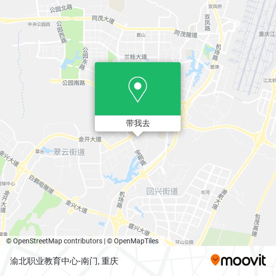 渝北职业教育中心-南门地图