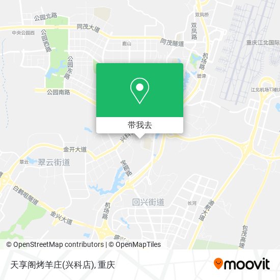 天享阁烤羊庄(兴科店)地图