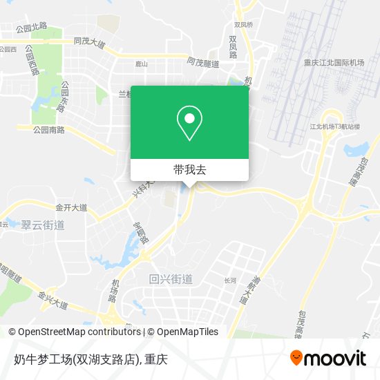 奶牛梦工场(双湖支路店)地图