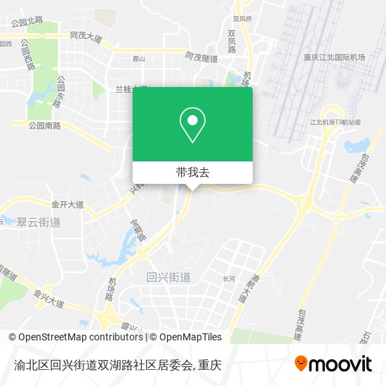 渝北区回兴街道双湖路社区居委会地图