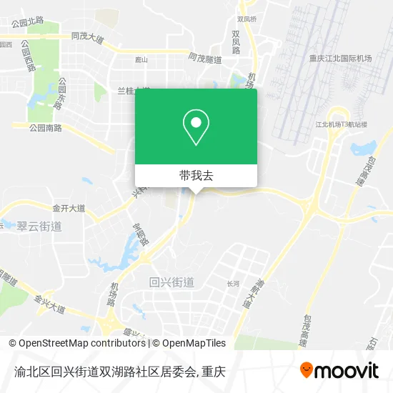 渝北区回兴街道双湖路社区居委会地图