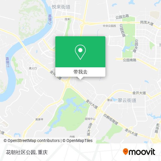 花朝社区公园地图