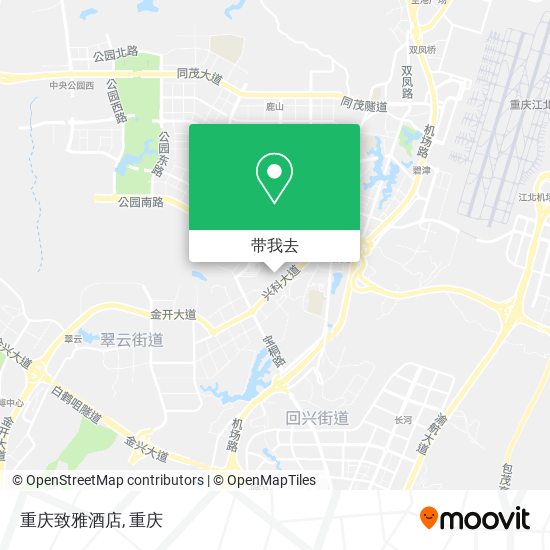 重庆致雅酒店地图