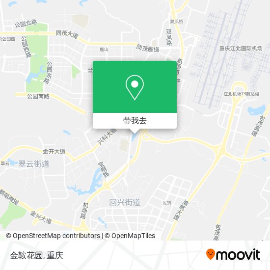 金鞍花园地图