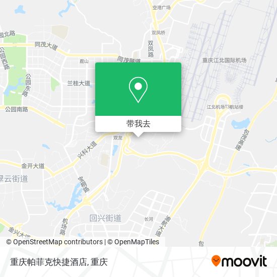 重庆帕菲克快捷酒店地图