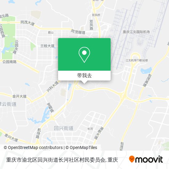 重庆市渝北区回兴街道长河社区村民委员会地图