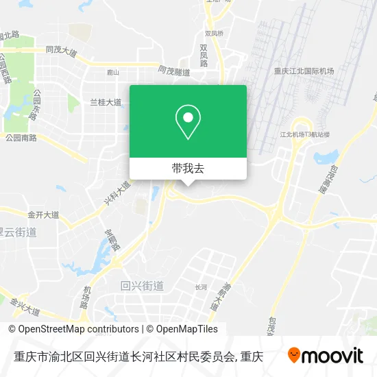 重庆市渝北区回兴街道长河社区村民委员会地图