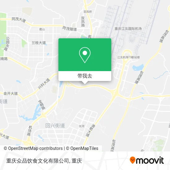 重庆众品饮食文化有限公司地图
