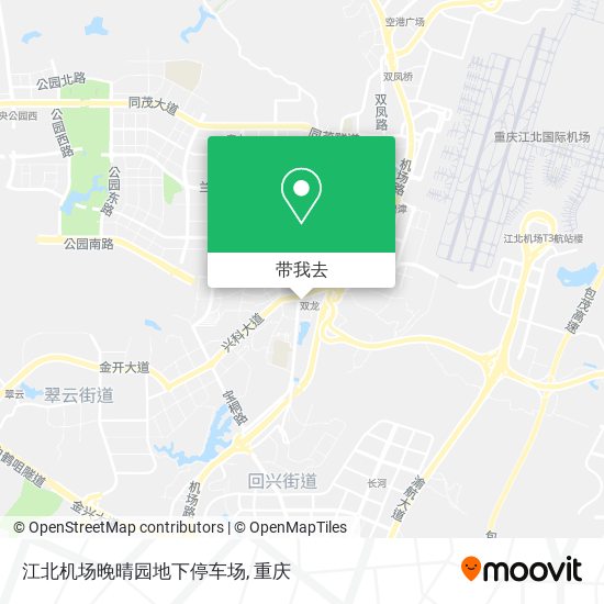江北机场晚晴园地下停车场地图
