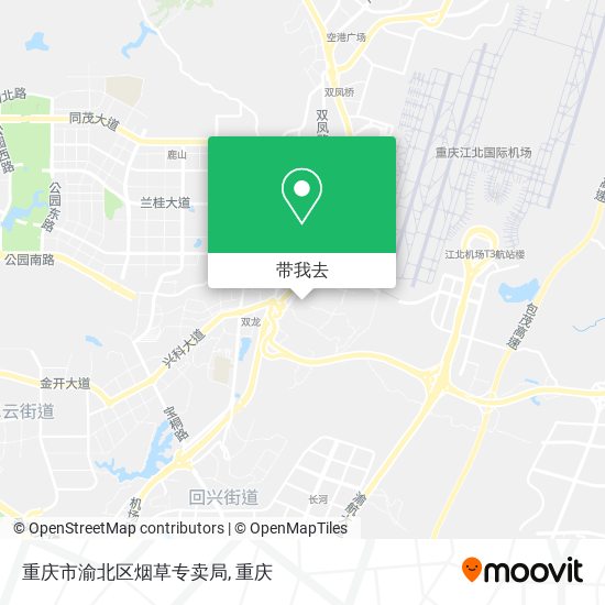 重庆市渝北区烟草专卖局地图