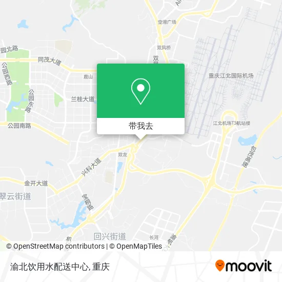 渝北饮用水配送中心地图