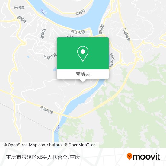 重庆市涪陵区残疾人联合会地图