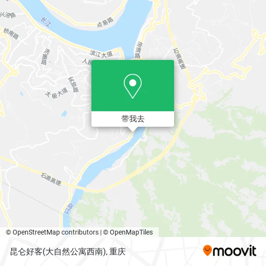 昆仑好客(大自然公寓西南)地图