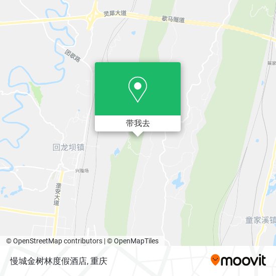 慢城金树林度假酒店地图