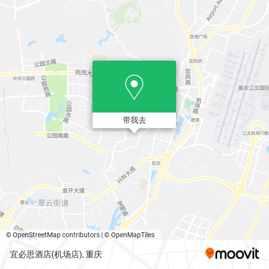 宜必思酒店(机场店)地图