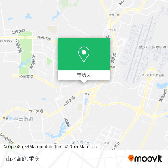 山水蓝庭地图