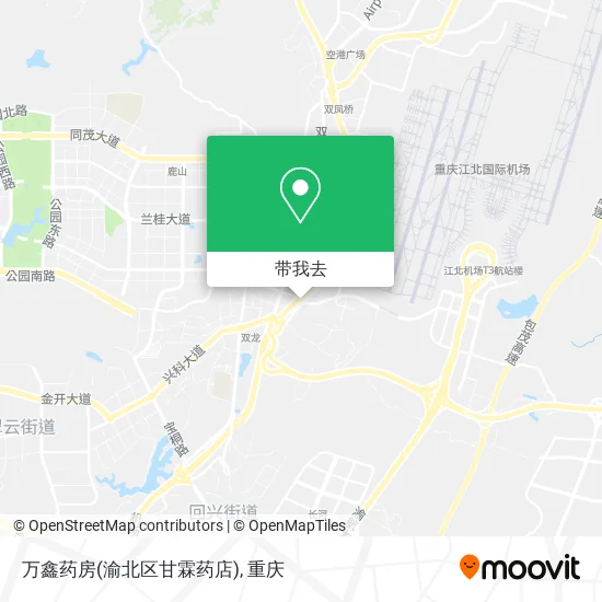 万鑫药房(渝北区甘霖药店)地图