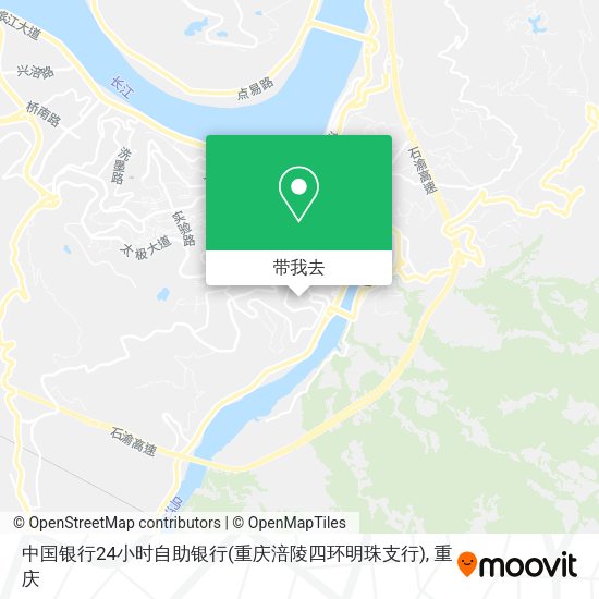 中国银行24小时自助银行(重庆涪陵四环明珠支行)地图