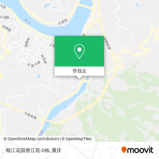 顺江花园香江苑-D栋地图