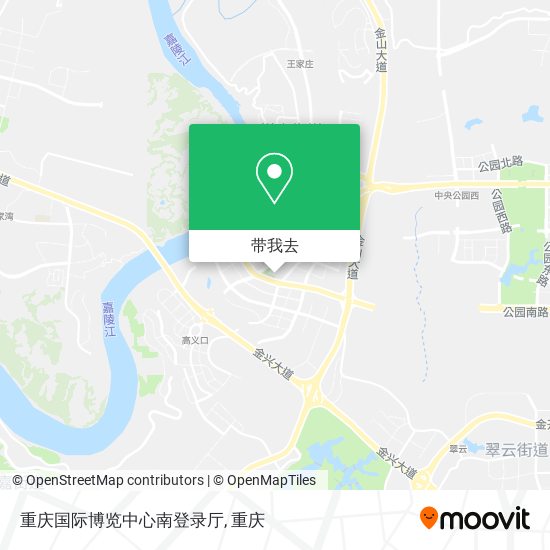 重庆国际博览中心南登录厅地图