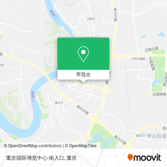 重庆国际博览中心-南入口地图