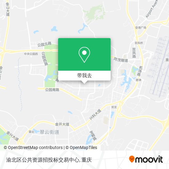 渝北区公共资源招投标交易中心地图
