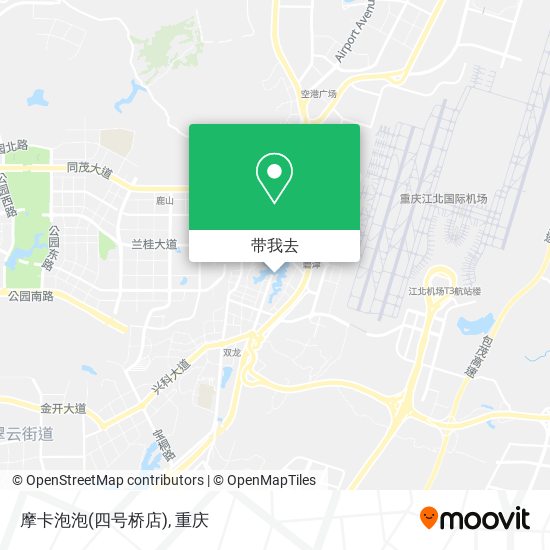 摩卡泡泡(四号桥店)地图