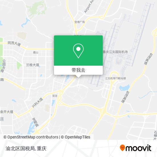 渝北区国税局地图