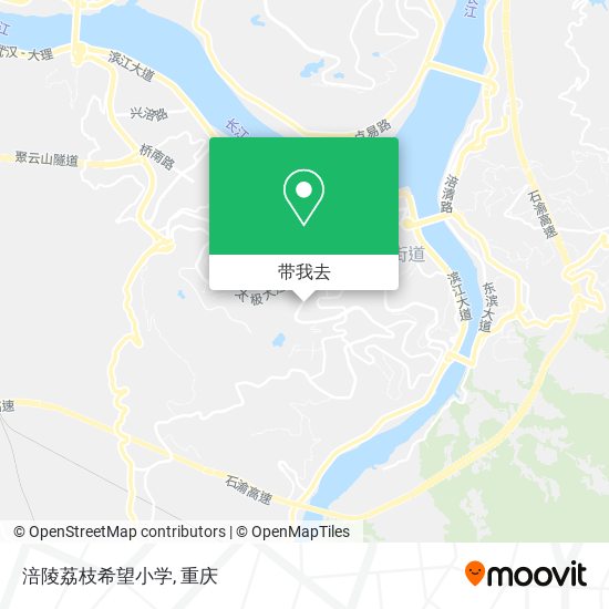 涪陵荔枝希望小学地图