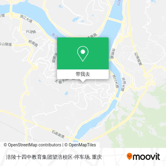 涪陵十四中教育集团望涪校区-停车场地图