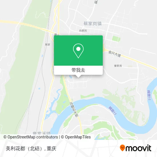 美利花都（北碚）地图