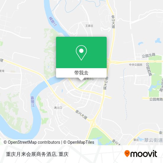 重庆月来会展商务酒店地图