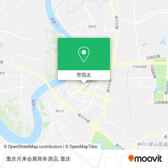 重庆月来会展商务酒店地图