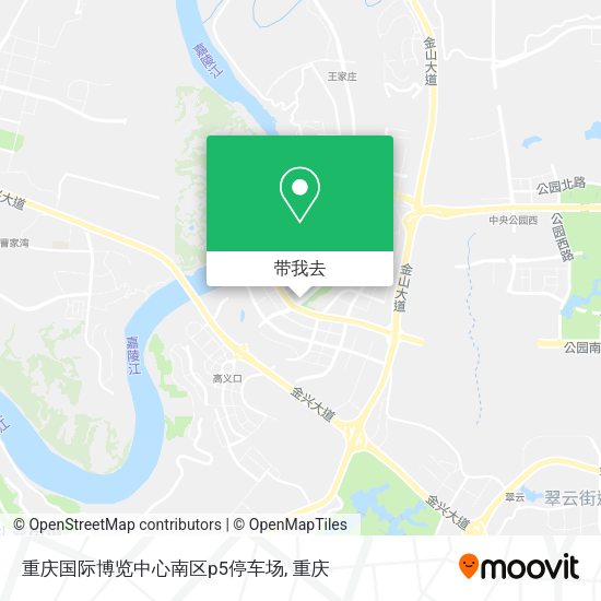 重庆国际博览中心南区p5停车场地图