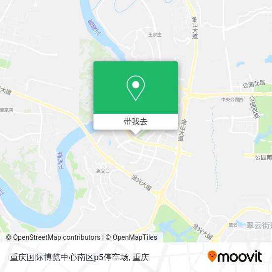 重庆国际博览中心南区p5停车场地图