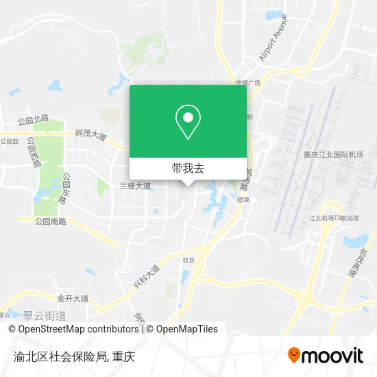 渝北区社会保险局地图