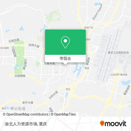 渝北人力资源市场地图