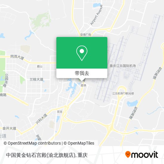 中国黄金钻石宫殿(渝北旗舰店)地图